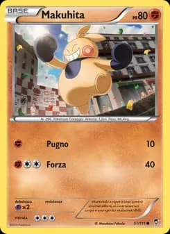 Makuhita card in Italian