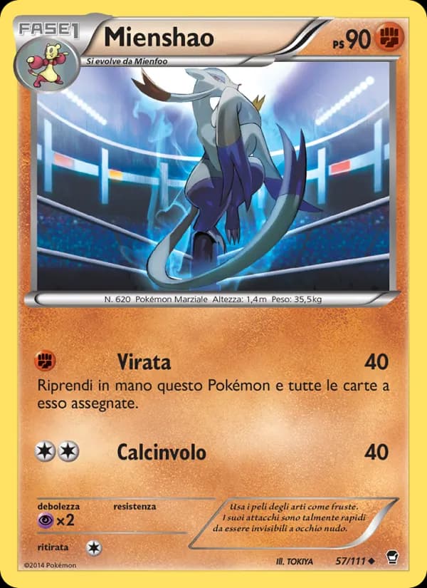 Mienshao card in Italian