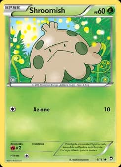 Shroomish card in Italian