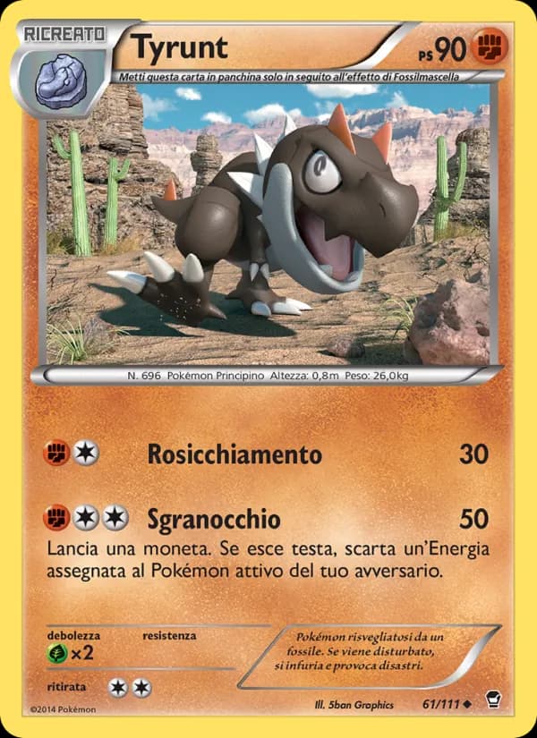 Tyrunt card in Italian