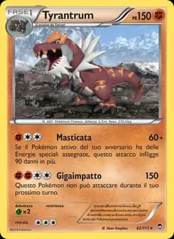 Tyrantrum card in Italian