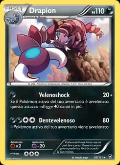 Drapion card in Italian