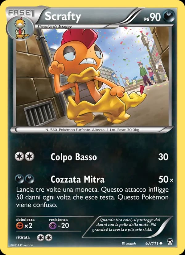 Scrafty card in Italian