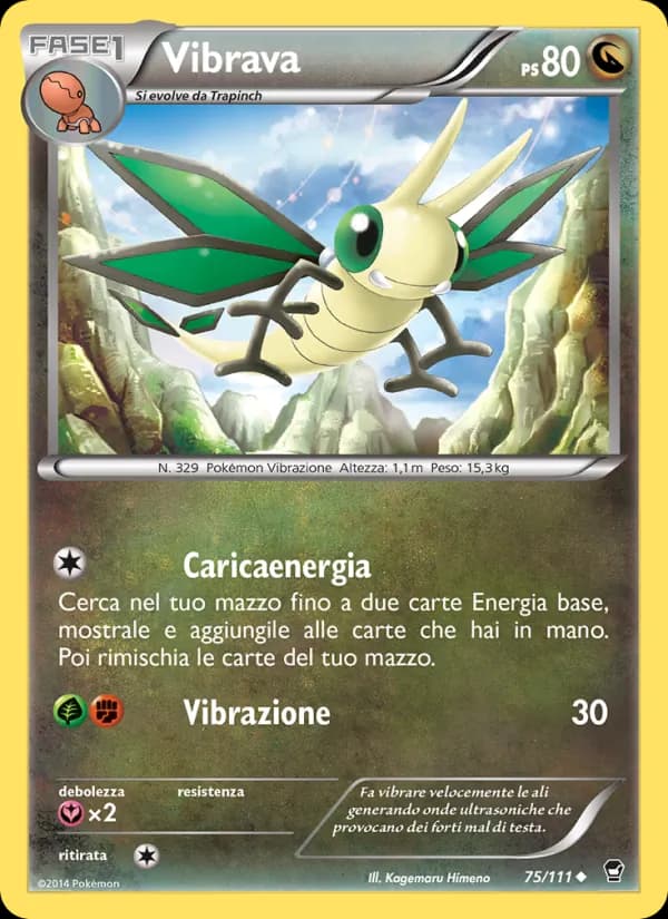 Vibrava card in Italian