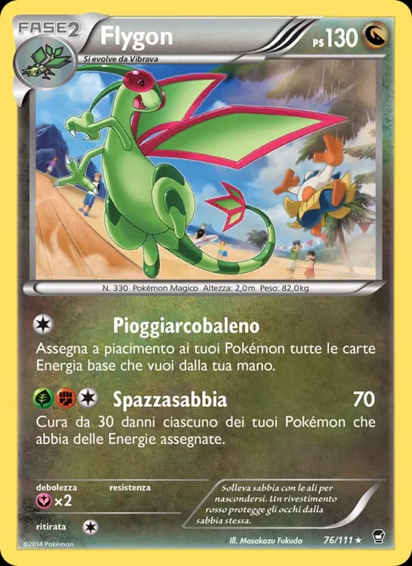 Flygon card in Italian