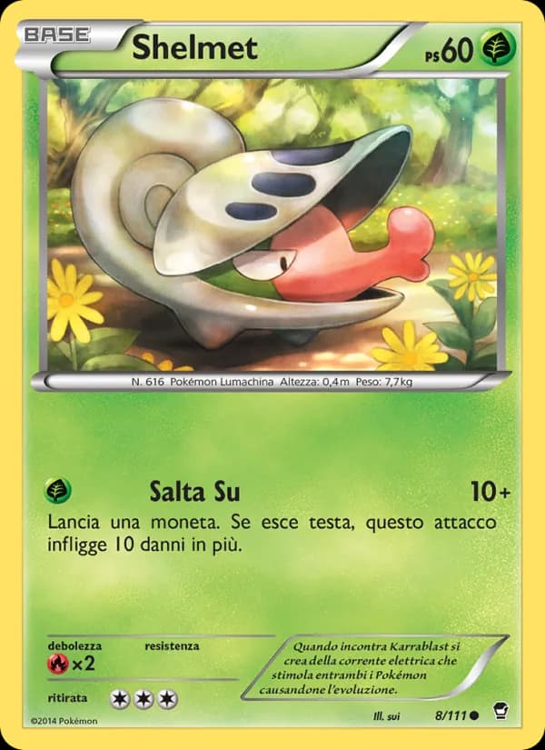 Shelmet card in Italian