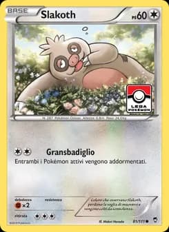 Slakoth card in Italian