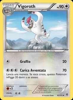 Vigoroth card in Italian