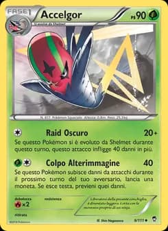 Accelgor card in Italian