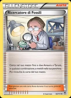 Ricercatore di Fossili card in Italian