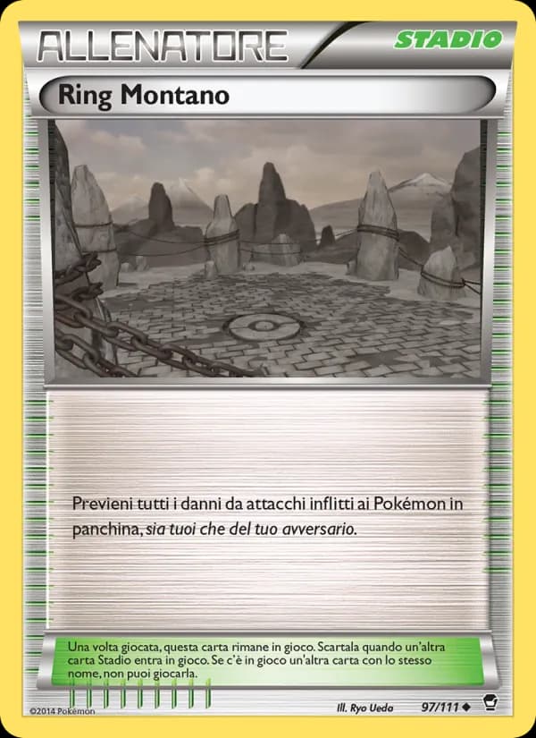 Ring Montano card in Italian
