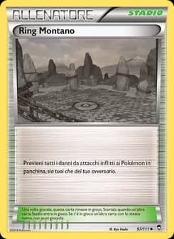 Ring Montano card in Italian
