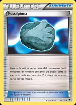 Fossilpinna card in Italian