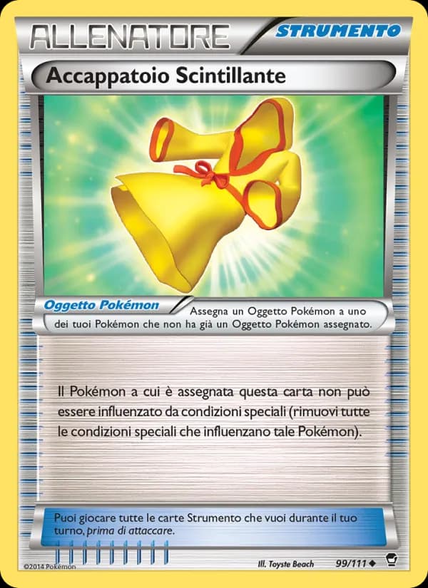 Accappatoio Scintillante card in Italian