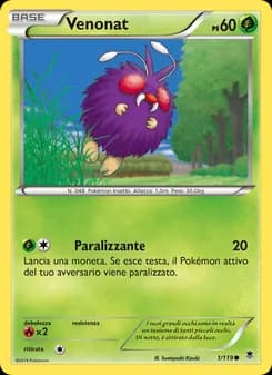 Venonat card in Italian