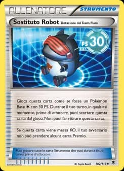 Sostituto Robot [Dotazione del Team Flare] card in Italian