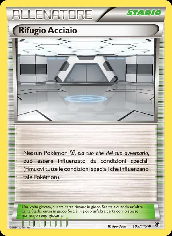 Rifugio Acciaio card in Italian
