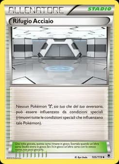 Rifugio Acciaio card in Italian