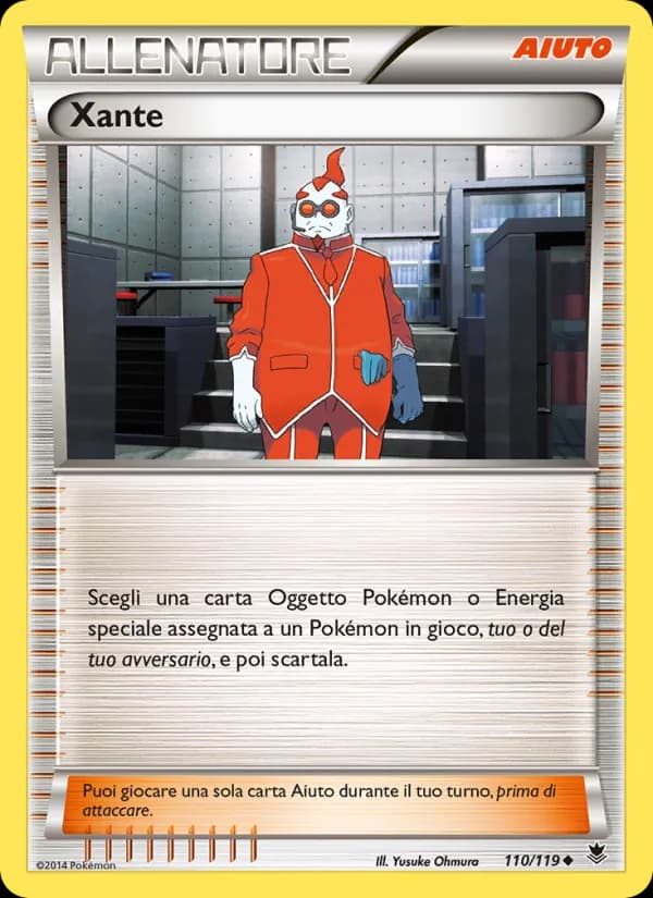 Xante card in Italian