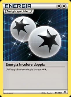 Energia Incolore doppia card in Italian