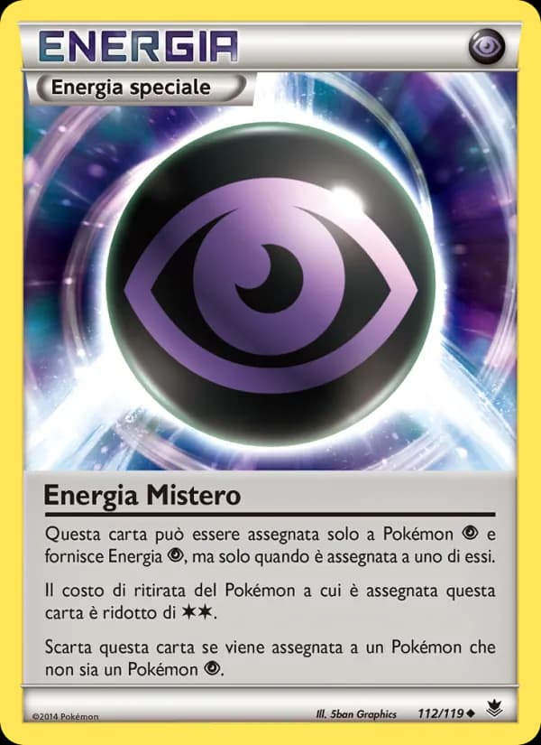 Energia Mistero card in Italian