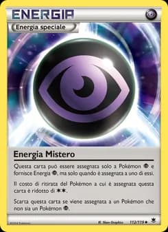 Energia Mistero card in Italian