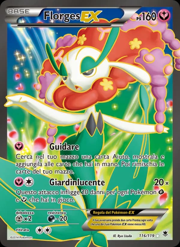 Florges EX card in Italian
