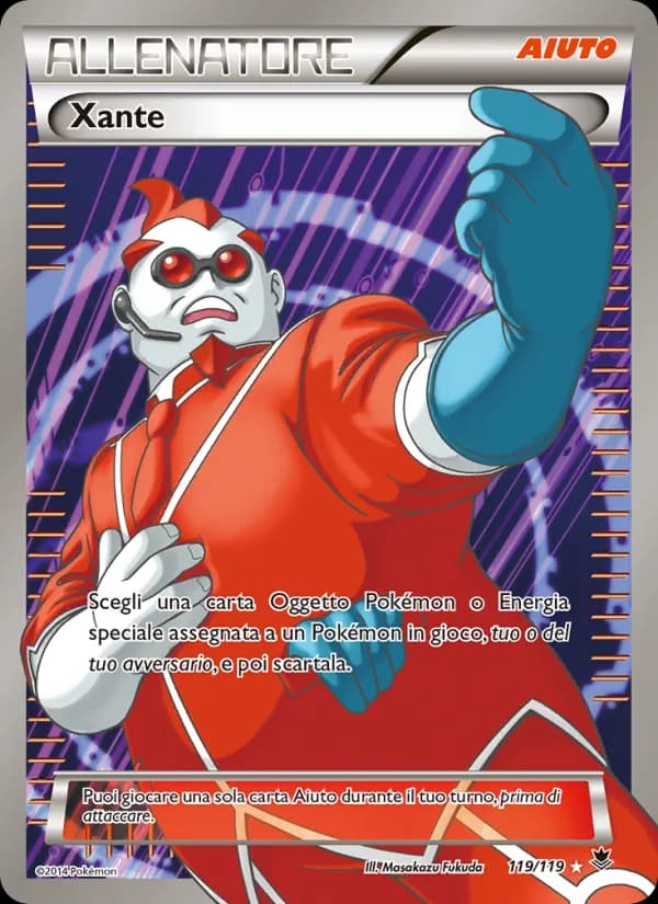 Xante card in Italian