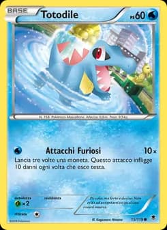 Totodile card in Italian