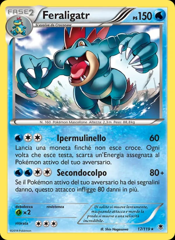 Feraligatr card in Italian
