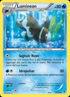 Lumineon card in Italian