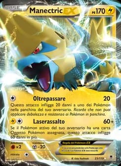 Manectric EX card in Italian