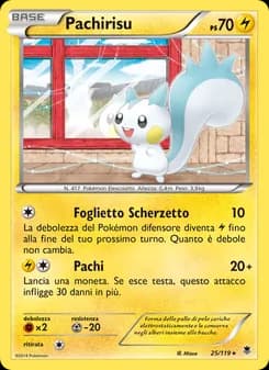 Pachirisu card in Italian