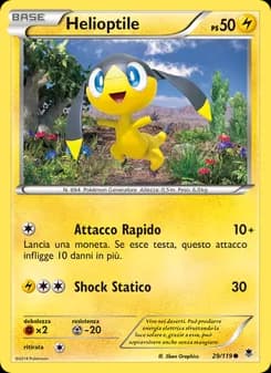 Helioptile card in Italian
