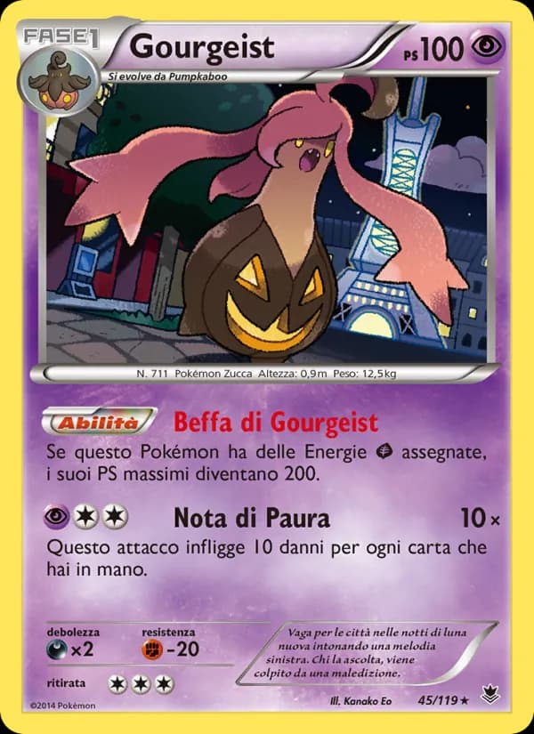 Gourgeist card in Italian
