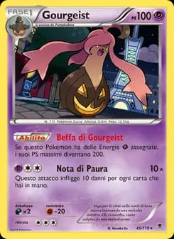 Gourgeist card in Italian