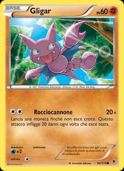 Gligar card in Italian
