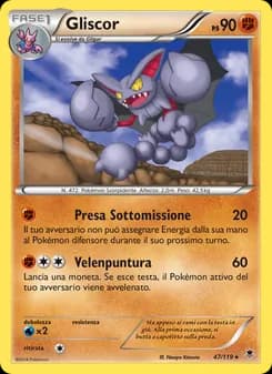 Gliscor card in Italian