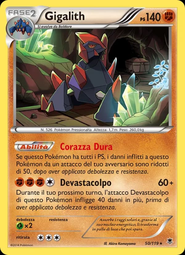 Gigalith card in Italian