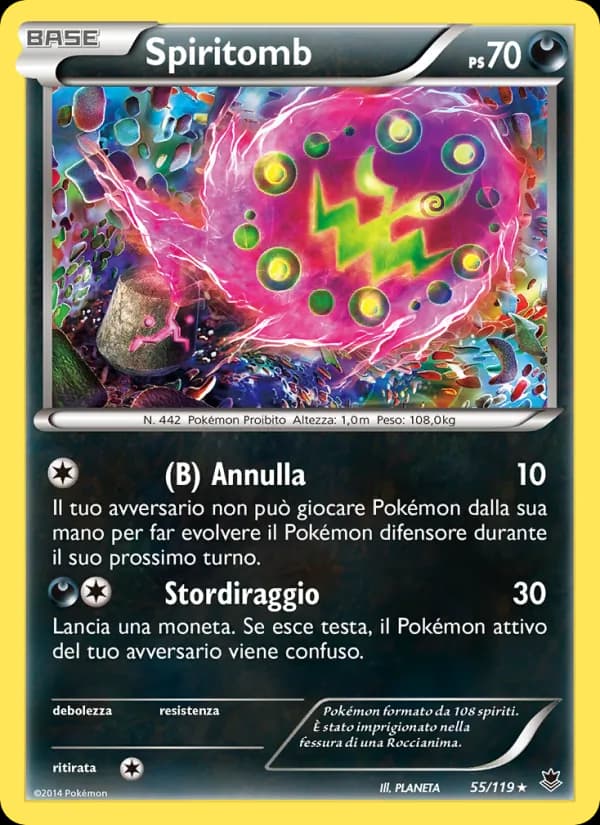 Spiritomb card in Italian
