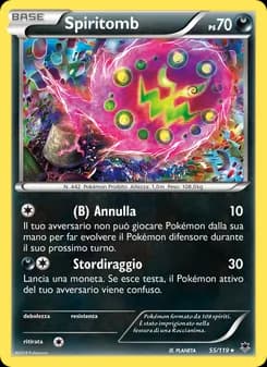 Spiritomb card in Italian