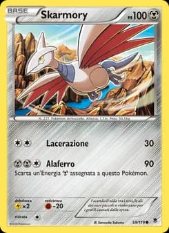 Skarmory card in Italian