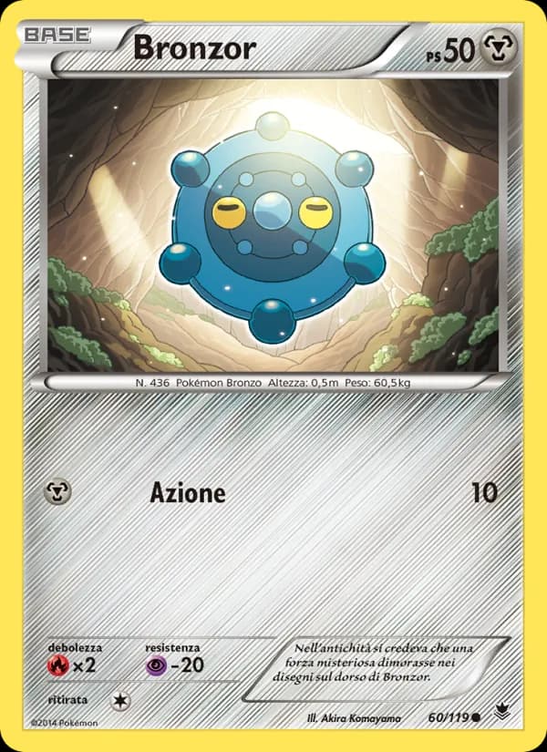 Bronzor card in Italian