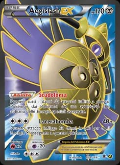 Aegislash EX card in Italian