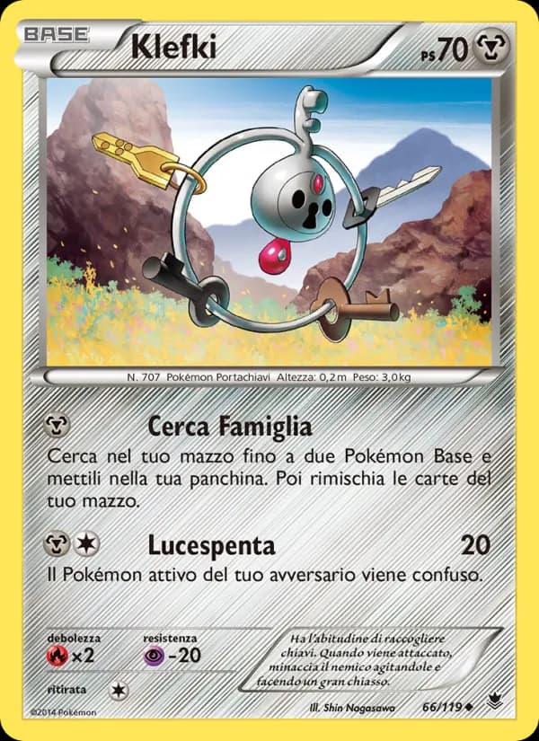 Klefki card in Italian
