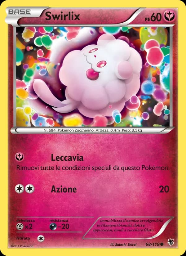 Swirlix card in Italian