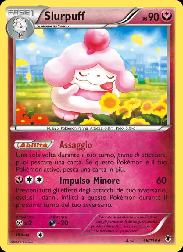 Slurpuff card in Italian