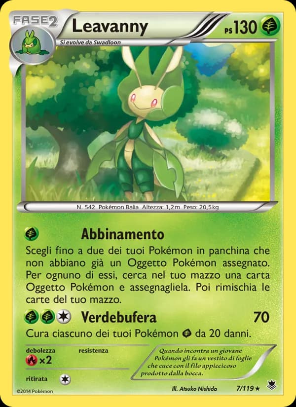 Leavanny card in Italian