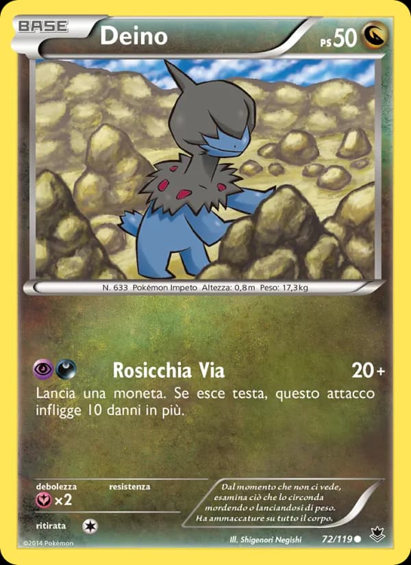 Deino card in Italian
