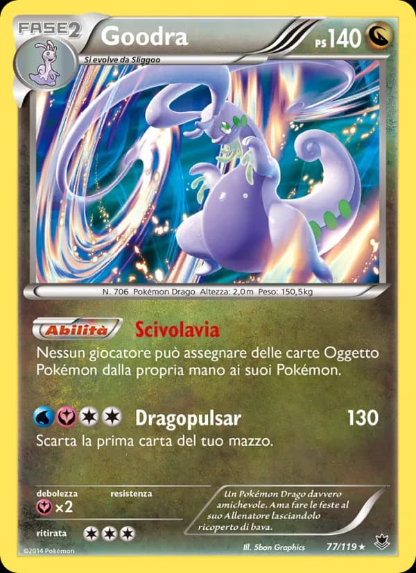 Goodra card in Italian